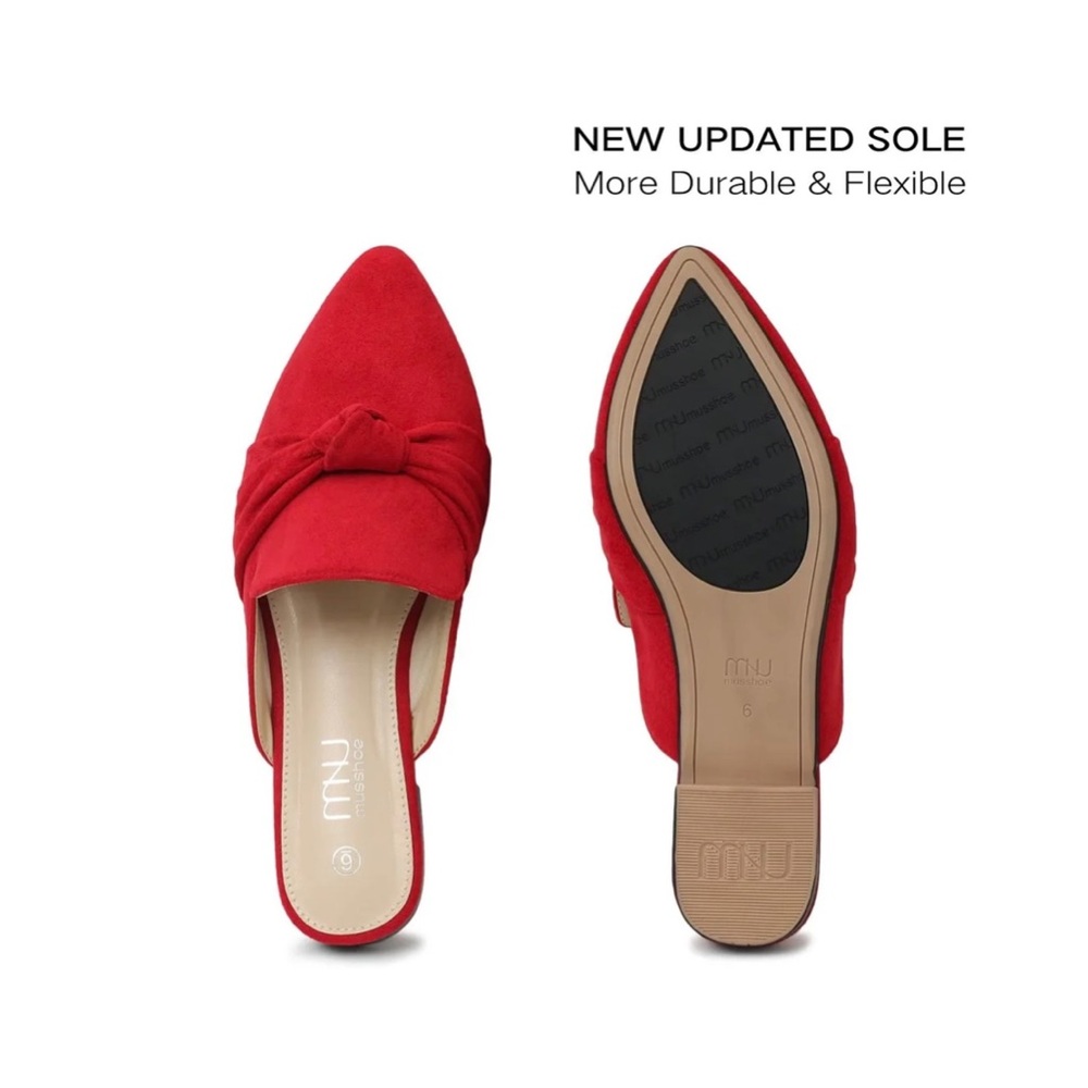 Musshoe Red Knot Casual Pointed Toe Mules - Picture 3 of 9